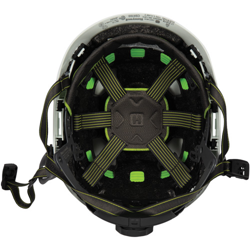 Fibre Metal Climbing Style Safety Helmet, Meets CSA Type 2, Ratchet Suspension, Vented Oxford Builders Supplies Inc