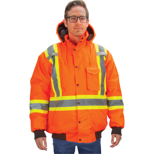 Parka d'hiver imperm&eacute;able 7-en-1, Orange haute visibilit&eacute;, Grand Oxford Builders Supplies Inc