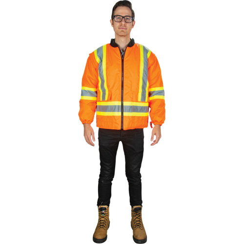 Parka d'hiver imperm&eacute;able 7-en-1, Orange haute visibilit&eacute;, Grand Oxford Builders Supplies Inc