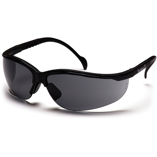 Lunettes de s&eacute;curit&eacute; &agrave; demi-monture Venture II, Lentille Gris, Antibu&eacute;e/Anti-&eacute;gratignures/Antistatique, ANSI Z87+/R&eacute;pond ou surpasse la norme CSA Z94.3 Oxford Builders Supplies Inc