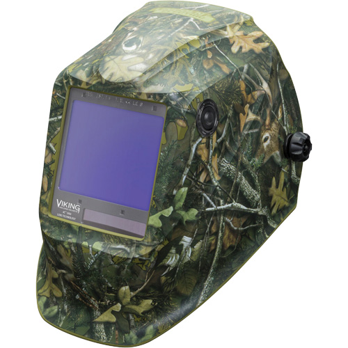 VIKING 3350 White Tail Camo Welding Helmet, 3.74" L x 3.34" W View Area, 5 - 13 Shade Range Oxford Builders Supplies Inc