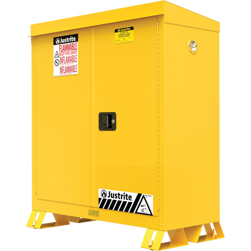 Outdoor Flammable Storage Cabinet, 30 gal., 2 Door, 43" W x 44" H x 18" D Oxford Builders Supplies Inc