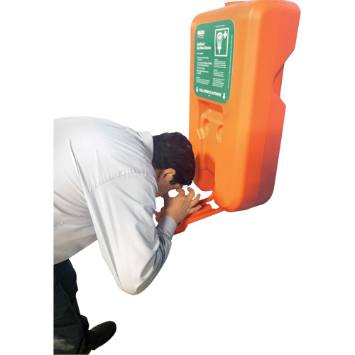Portable Self-Contained Eyewash Station, Gravity-Fed, 10 gal. Capacity, Meets ANSI Z358.1 Oxford Builders Supplies Inc