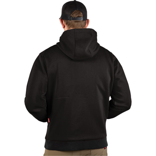 Chandail &agrave; capuchon chauffant M12 avec pile, Hommes, 2T-Grand, Noir, Poly-coton Oxford Builders Supplies Inc