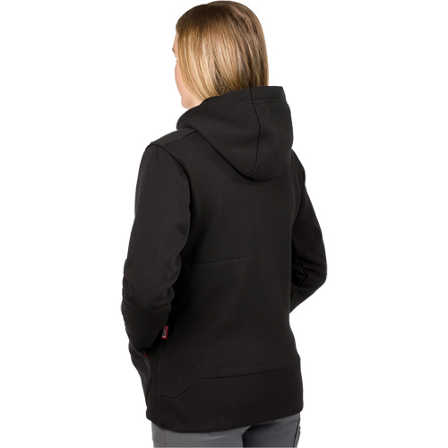 M12 Heated Hoodie with Battery, Women's, Medium, Black, Poly-Cotton Oxford Builders Supplies Inc