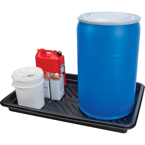 Spill Tray, 30" L x 48" W x 4.5" H, 30 US gal. Spill Capacity Oxford Builders Supplies Inc