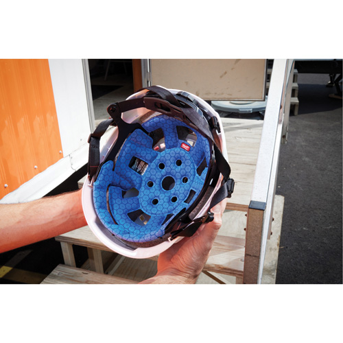 BOLT Safety Helmet Cooling Liner, Blue Oxford Builders Supplies Inc
