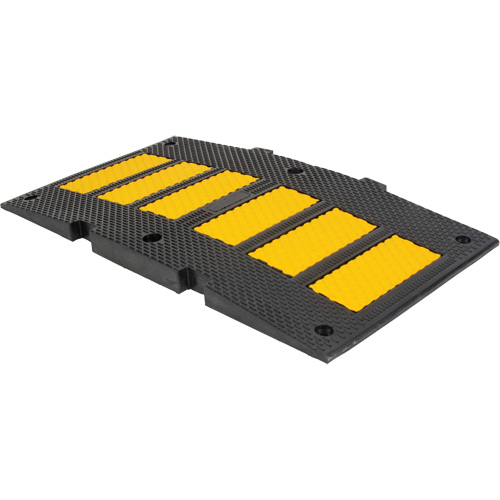 Middle Speed Hump, Rubber, 2' L x 8" W x 1-1/4" H Oxford Builders Supplies Inc
