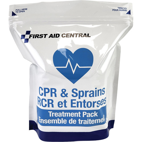 9 articles pour la RCR et le soin des entorses pour la trousse d'intervention d'urgence de premiers soins Oxford Builders Supplies Inc