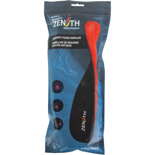 Memory Foam Insoles, Men's 6 - 7/Women's 8 - 9 Oxford Builders Supplies Inc