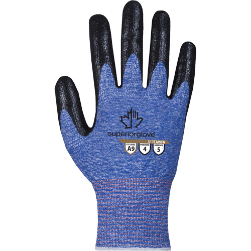 Extreme-Cut Glove, Size 7, 13 Gauge, Foam Nitrile Coated, TenActiv Shell, ASTM ANSI Level A9 Oxford Builders Supplies Inc