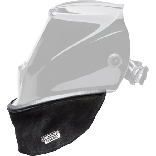 Bavette en cuir refendu pour casque avec joint &agrave; ajustement serr&eacute;, Noir Oxford Builders Supplies Inc