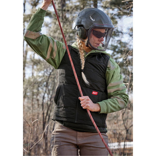 FREEFLEX Lightweight Insulated Vest, Women's, X-Small, Black Oxford Builders Supplies Inc