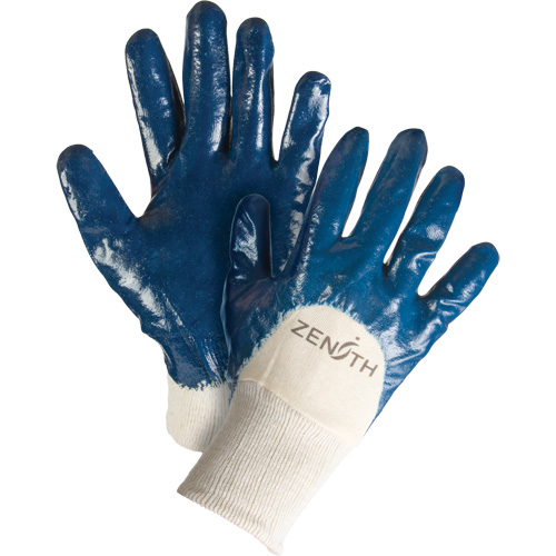 Gants &agrave; doublure interlock de poids moyen, 10/T-Grand, R&ecirc;vetement Nitrile, Enveloppe en Coton Oxford Builders Supplies Inc