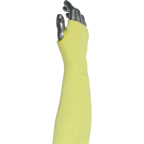 Kut Gard&reg; 2-Ply Cut-Resistant Sleeve with Thumb Hole, Aramid/ATA&reg;, 10", ASTM ANSI Level A6, Yellow Oxford Builders Supplies Inc