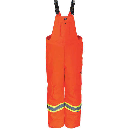 Heavy-Duty FR-Treated Journeyman 300D Trilobal Rip-Stop Coveralls, Polyester, Small, High Visibility Orange Oxford Builders Supplies Inc