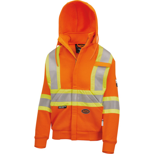 Chandail lourd avec capuchon, Femmes, T-petit, Orange haute visibilit&eacute; Oxford Builders Supplies Inc
