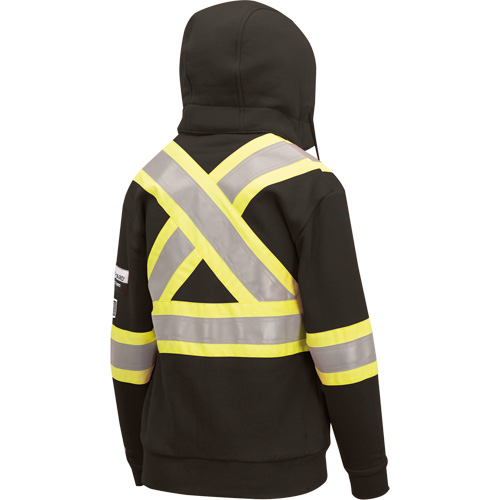 Heavyweight Safety Hoodie, Women's, X-Small, Black Oxford Builders Supplies Inc