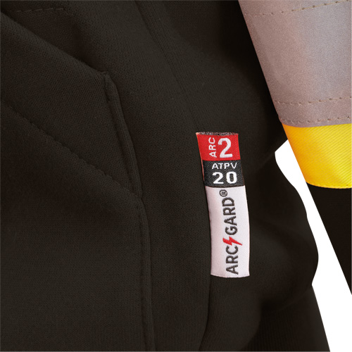 Heavyweight Safety Hoodie, Women's, X-Small, Black Oxford Builders Supplies Inc