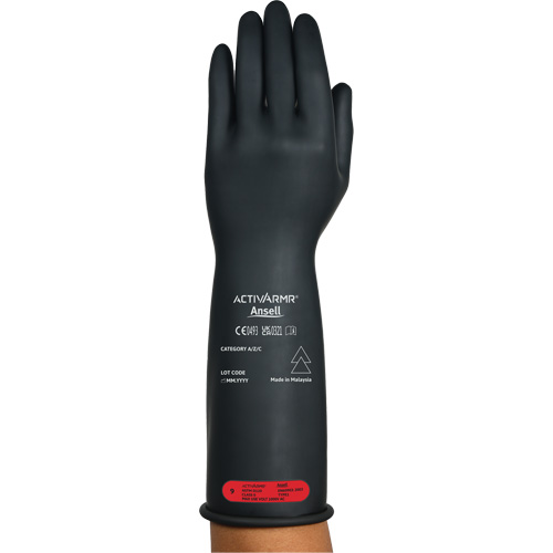 ActivArmr&reg; RIG R014BUL Ultra-Lightweight Electrical Insulated Gloves, ASTM Class 0, Size 9, 14" L Oxford Builders Supplies Inc