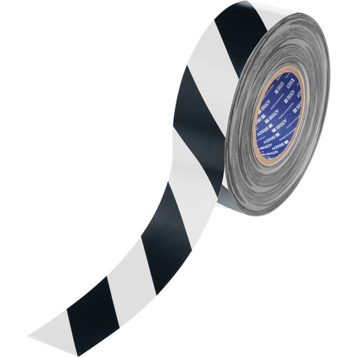 ToughStripe&reg; Max Floor Marking Tape, 2" x 100', Polyester, Black and White Oxford Builders Supplies Inc