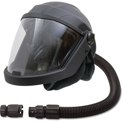 DEFENDER Supplied Air Respirator Shield & Helmet with Cooler, Universal, Facepiece Oxford Builders Supplies Inc