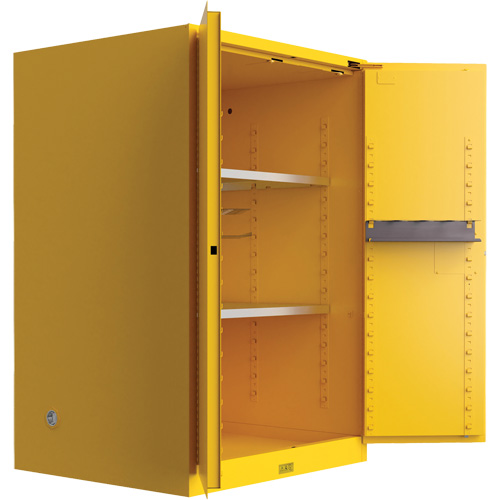 Utili-Guard+ Flammable Safety Cabinet, 90 Gal., 2 Door, 43" W x 65" H x 37" D Oxford Builders Supplies Inc