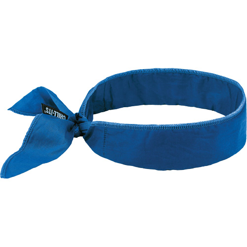 Bandeau de refroidissement Chill-Its 6702 avec polym&egrave;res int&eacute;gr&eacute;s et fermeture &agrave; nouer, Bleu Oxford Builders Supplies Inc