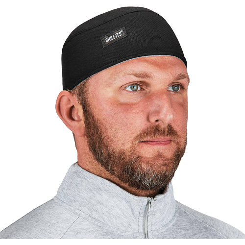 Calotte haute performance avec bandeau en &eacute;pong&eacute; Chill-Its 6630, Noir Oxford Builders Supplies Inc