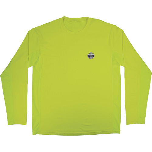 Chill-Its 6689 Cooling Long Sleeve Sun Shirt with UV Protection, High-Visibility Lime-Yellow, Small Oxford Builders Supplies Inc