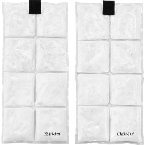 Veste de refroidissement &agrave; changement de phase l&eacute;g&egrave;re avec sachets de recharge Chill-Its 6260, 2T-grand/3T-grand, Orange Oxford Builders Supplies Inc