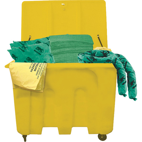 Trousse de d&eacute;versements de produits chimiques pour camion SPC HazWik, Mati&egrave;res dangereuses, Bac, Absorbance de 160 gal. US Oxford Builders Supplies Inc
