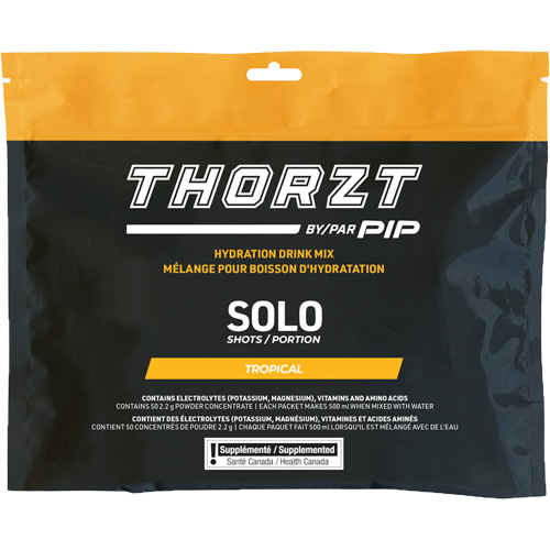 THORZT Sugar-Free Solo Shot Hydration Drink Mix, Single Serve, Tropical Oxford Builders Supplies Inc