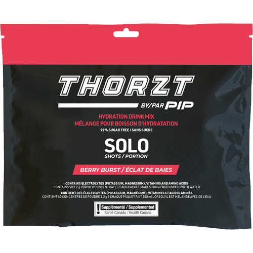 M&eacute;lange de boisson hydratante sans sucre en portion unique THORZT, Emballage-portion, M&eacute;lange de baies Oxford Builders Supplies Inc