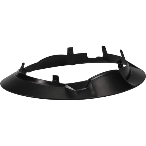 Bordure large compl&egrave;te &agrave; agrafe pour casque d'alpiniste RZRBack, blanc Oxford Builders Supplies Inc
