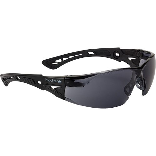 Lunettes de s&eacute;curit&eacute; Rush + Petit BSSI, Lentille Fum&eacute;e/Gris, Antibu&eacute;e/Anti-&eacute;gratignures, ANSI Z87+ Oxford Builders Supplies Inc