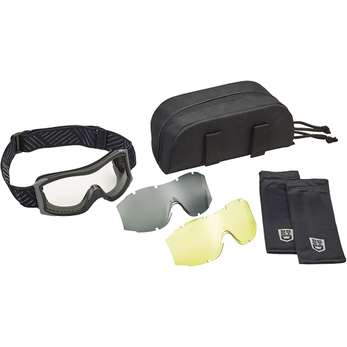 X1000 Ballistic Protection Goggles Kit, Amber/Clear Lens, Anti-Fog/Anti-Scratch, Direct Vent Oxford Builders Supplies Inc