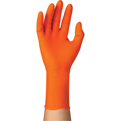 Gants jetables TOUCHNTUFF 93-800, 6,5/7, Latex/N&eacute;opr&egrave;ne/Nitrile, 23,6-mils, Sans poudre, Orange Oxford Builders Supplies Inc