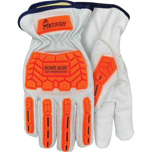 Gants r&eacute;sistants &agrave; la coupe Scape Goat, Moyen, Paume en Ch&egrave;vre, Poignet &eacute;lastique/Conducteur Oxford Builders Supplies Inc