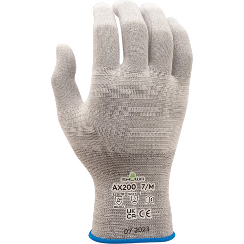 AX200 ESD Gloves, Nylon, 18 Gauge, 9/X-Large Oxford Builders Supplies Inc