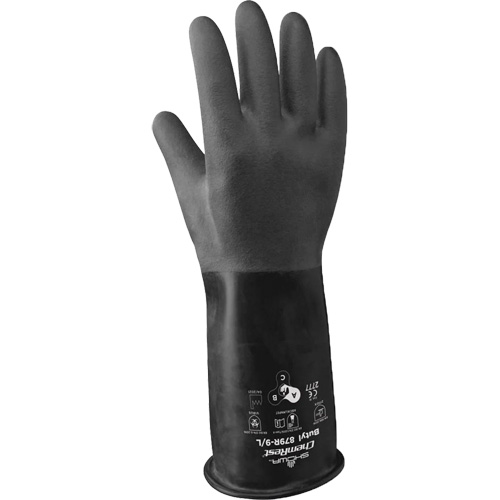 879R Acid-Resistant Gloves, Size 2X-Large/11, 14" L, Butyl Rubber, 28-mil Oxford Builders Supplies Inc