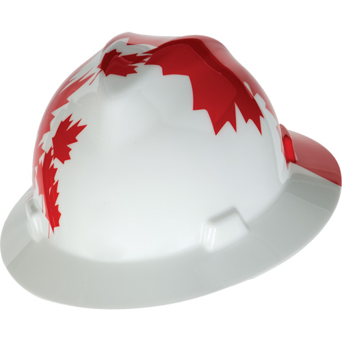 Casque de protection V-Gard &agrave; fentes s&eacute;rie Canadian Freedom, Suspension Rochet, Non ventil&eacute; Oxford Builders Supplies Inc