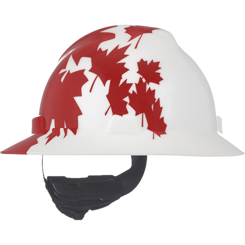 Casque de protection V-Gard &agrave; fentes s&eacute;rie Canadian Freedom, Suspension Rochet, Non ventil&eacute; Oxford Builders Supplies Inc