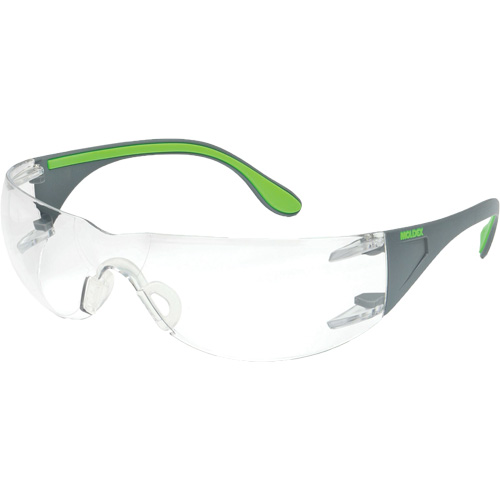 Lunettes de s&eacute;curit&eacute; gris/vert Adapt Lite, Lentille Transparent, Antibu&eacute;e/Anti-&eacute;gratignures, ANSI Z87+/R&eacute;pond ou surpasse la norme CSA Z94.3 Oxford Builders Supplies Inc