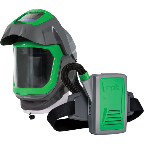 Masque de respirateur Z-Link avec joint de visage, visi&egrave;re & montage &agrave; ceinture, Respirateur &agrave; masque/Masque de soudage, Pile Lithium-ion Oxford Builders Supplies Inc