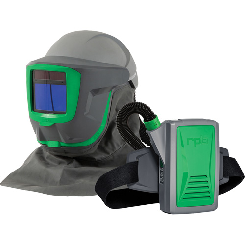 Z-Link+ syst&egrave;me APR motoris&eacute; avec cape &agrave; l'&eacute;paule & visi&egrave;re, Respirateur &agrave; masque/Masque de soudage Oxford Builders Supplies Inc