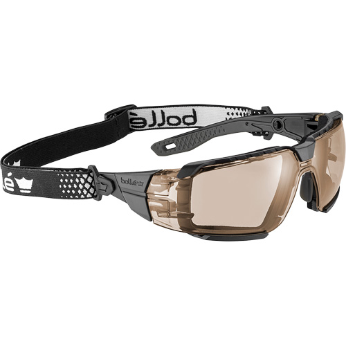 Lunettes de s&eacute;curit&eacute; RUSH+ 2.0 XP avec monture noire et grise, M/G, Lentille Cuivre, Antibu&eacute;e/Anti-&eacute;gratignures, ANSI Z87+ Oxford Builders Supplies Inc