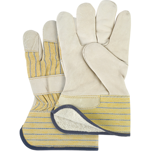 Abrasion-Resistant Winter-Lined Fitters Gloves, Ladies, Grain Cowhide Palm, Cotton Fleece Inner Lining Oxford Builders Supplies Inc
