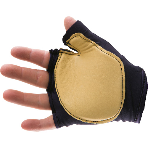 Gant antichoc sans doigts &agrave; prise d'outil, main gauche, Taille T-petit, Paume Cuir fleur Oxford Builders Supplies Inc