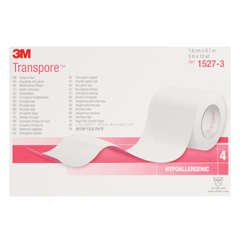 3M Transpore Surgical Tape, Class 1, 30' L x 3" W Oxford Builders Supplies Inc